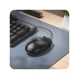 Мышка Hoco BG17 Morning business wired mouse (Black) - Сүрөт 4