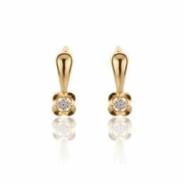 Серьги в красном золоте 585, 2,55 грамм - Сүрөт 1