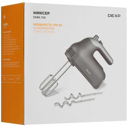 Миксер DEXP DHM 700 серебристый - Сүрөт 9