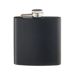 Фляжка для алкоголя, чёрный матовый, 180 мл - Сүрөт 1