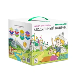 Детский развивающий массажный ортопедический коврик Ассорти, 10 шт - Сүрөт 2