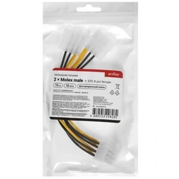 Переходник для материнской платы Aceline 2 x Molex - EPS 8-pin - Сүрөт 3