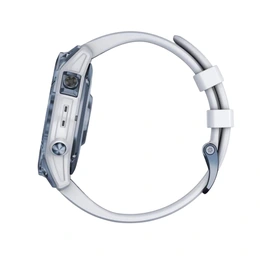 Смарт-часы Garmin Fenix 7 Solar Sapphire Titanium, голубо-белый ремешок - Сүрөт 3