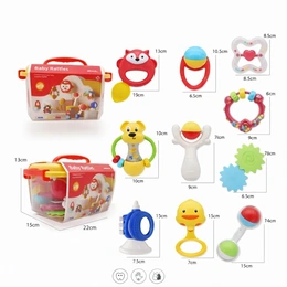 Набор бокс Весёлые погремушки, 10 шт, красный - Сүрөт 2