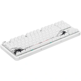 Клавиатура проводная и беспроводная Red Square Alumix TKL Wireless Satori, белый - Сүрөт 3