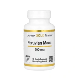 Перуанская мака California Gold Nutrition Maca, 500 мг, 90 капсул - Сүрөт 1