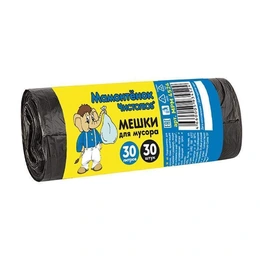 Мешки для мусора Мамонтенок Чистолюб 30 л, 30 шт - Сүрөт 1