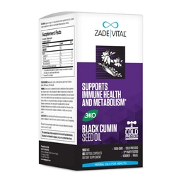 Масло семян черного тмина Zade Vital, 60 мягких капсул - Изображение 1