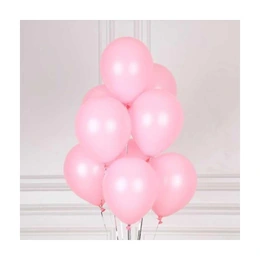 Шары воздушные Нежно-розовые, 10 шт - Сүрөт 1