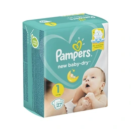 Подгузники для детей Pampers №1 (2-5 кг), 27 шт - Сүрөт 1
