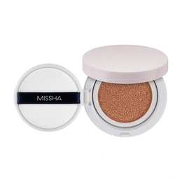 Классический тональный кушон Missha Magic Cushion Cover Lasting SPF 50+ PA+++, тон 23 бежевый, 15 мл - Изображение 1