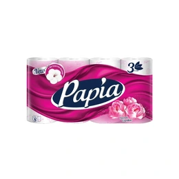 Туалетная бумага Papia таинственный сад, 3 слоя, 8 шт - Сүрөт 1