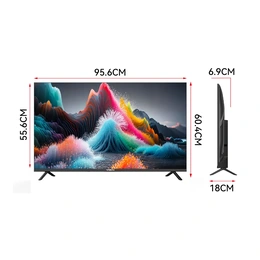 Телевизор Yasin 43″ 43Q90 4KQLED GoogleTV - Сүрөт 2