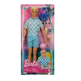 Кукла Barbie Блондин Кен в плавках и пляжных аксессуарах - Сүрөт 1