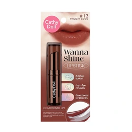 Губная помада Cathy Doll Wanna Shine Lipstick, оттенок 13 Сумеречная Коко, 3 г - Picture 2