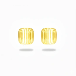 Сережки в желтом золоте 585, вес 6,99 г - Сүрөт 1