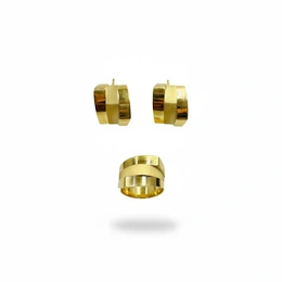 Комплект в желтом золоте 585, вес 9,66 г, размер кольца 17,5 - Сүрөт 1