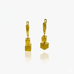 Серьги в желтом золоте 585, 3,65 грамм - Сүрөт 1