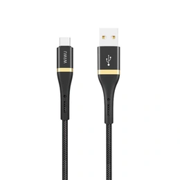 Кабель Wiwu Elite Wi-C009 USB Type-A к USB Type-C, 1,2 м, черный - Сүрөт 2