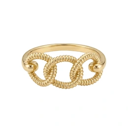 Кольцо в желтом золоте 585, размер 17, вес 2,54 г - Сүрөт 1