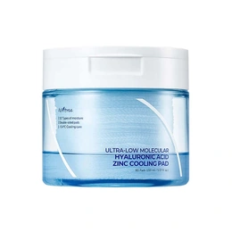 Увлажняющие пэды IsNtree Ultra-Low Molecular Hyaluronic Acid Zinc Cooling Pad, 60 пэдов - Сүрөт 1