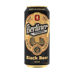 Пиво Berliner Black beer темное фильтрованное, 0.5 л - Сүрөт 1