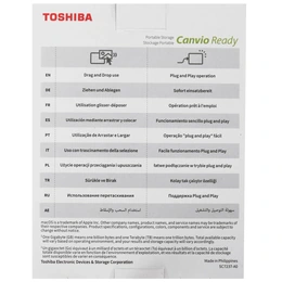 Внешний жесткий диск HDD Toshiba Canvio Ready 2 ТБ - Сүрөт 5