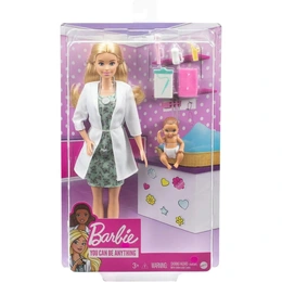 Кукла Barbie Профессии, Педиатр c маленьким пациентом - Сүрөт 3