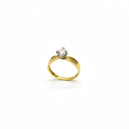 Кольцо в красном золоте 585, размер 17,5, вес 1,5 г - Сүрөт 1