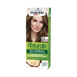 Краска для волос Palette Naturals 6-0 темно-русый - Сүрөт 1
