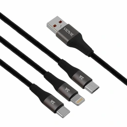 Универсальный кабель Vidvie 3 in 1 Data Cable - Сүрөт 3
