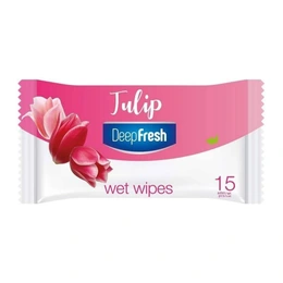Влажные салфетки Tulip Deep Fresh, 15 шт - Сүрөт 1