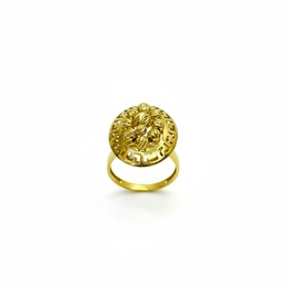 Кольцо в желтом золоте 585, размер 19,5, вес 4,25 г - Сүрөт 1