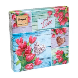 Салфетки бумажные Bouquet Art Love, 12 шт - Сүрөт 1