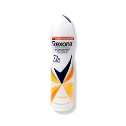Антиперспирант-спрей женский Усиленная защита Workout Rexona, 150 мл - Сүрөт 1