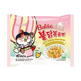 Лапша быстрого приготовления Buldak Cream Carbonara Samyang, 140 г - Сүрөт 1
