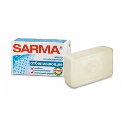 Мыло хозяйственное Sarma отбеливающее, 140 г - Сүрөт 1