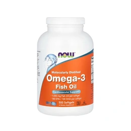 Омега 3 Now Omega 3, 500 капсул - Сүрөт 1