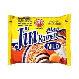 Лапша быстрого приготовления Jin Ramen Ottogi, Mild, 120 г - Сүрөт 1