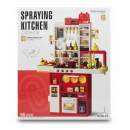 Детская игровая кухня Spraying Kitchen, красный - Сүрөт 2