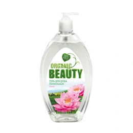 Гель для душа Organic Beauty Питательный Лотос, 1 л - Сүрөт 1