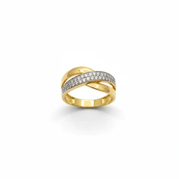 Кольцо в красном золоте 585, размер 16,8, вес 3,13 г - Сүрөт 1