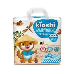 Подгузники-трусики Ультратонкие Kioshi, размер XXL (16+ кг), 34 шт - Сүрөт 1
