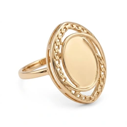 Кольцо в красном золоте 585, размер 18, вес 1,01 г - Сүрөт 1