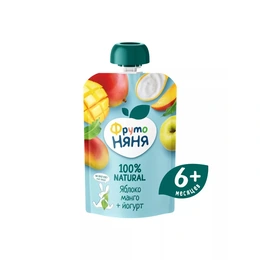 Пюре ФрутоНяня яблоко-манго, 90 г - Сүрөт 1