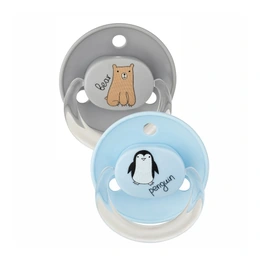 Соски круглые с разноцветным декорированным кольцом Baby Nova, 2 шт - Сүрөт 1