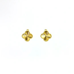 Серьги в желтом золоте 585, вес 3,5 г - Сүрөт 1