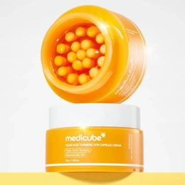 Капсульный крем для лица Medicube Kojic Acid Turmeric Vita Capsule Cream с койевой кислотой 53 мл - Сүрөт 2