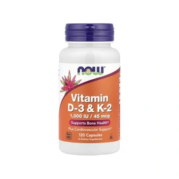 Витамины D3 и K2 Now Foods, 120 капсул - Сүрөт 1