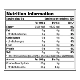 Креатин моногидрат Galvanize Nutrition Creatine Monohydrate, 500 г - Сүрөт 2